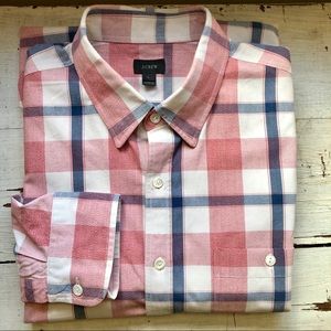 J. Crew Red & Blue Plaid Button Down Shirt